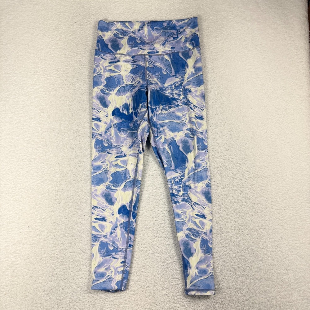 Champion Sport Women's Align High Rise Pant Purple Blue Tie Dye Large (W27x26)